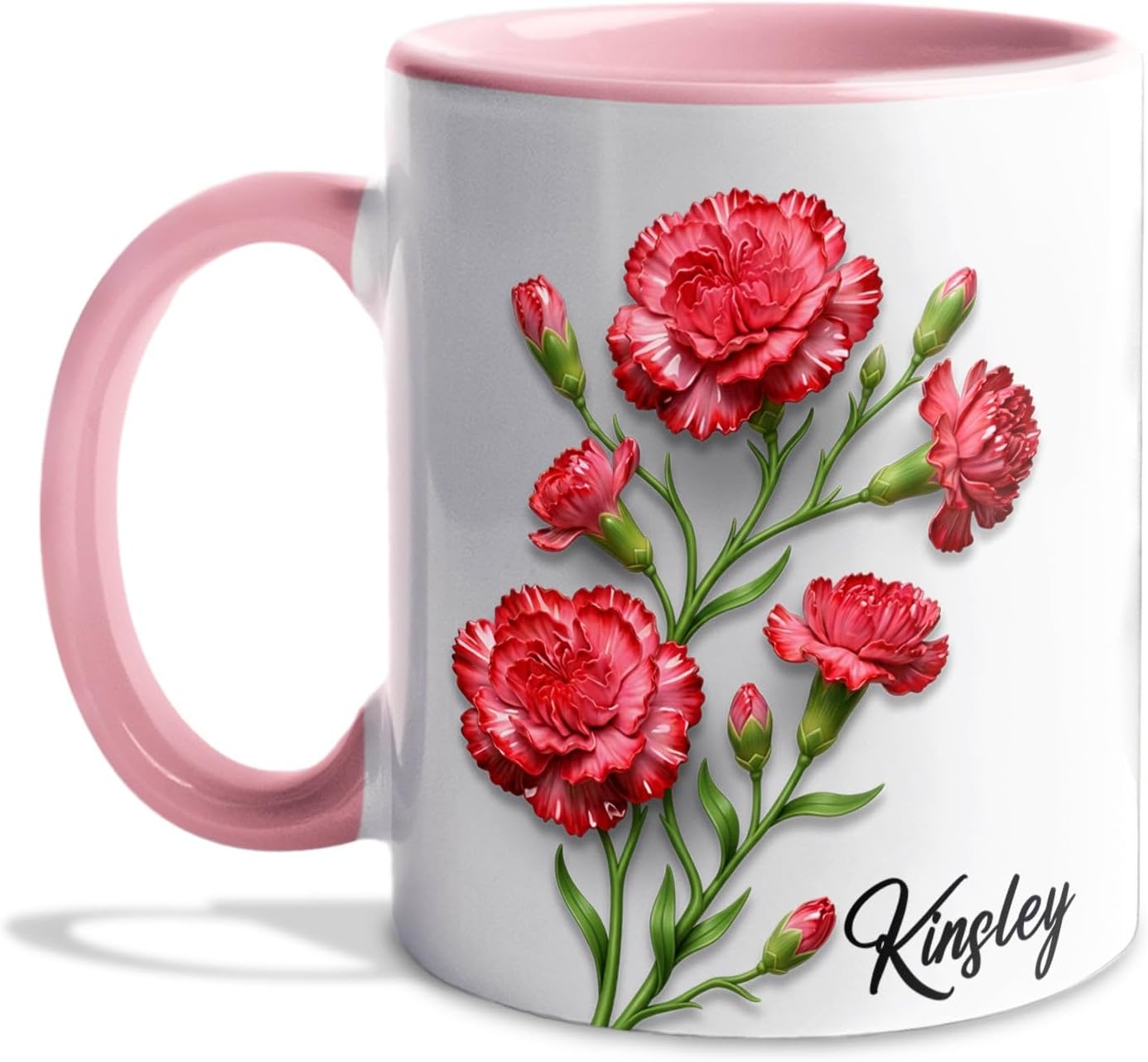 Carnation Flower Coffee Mug