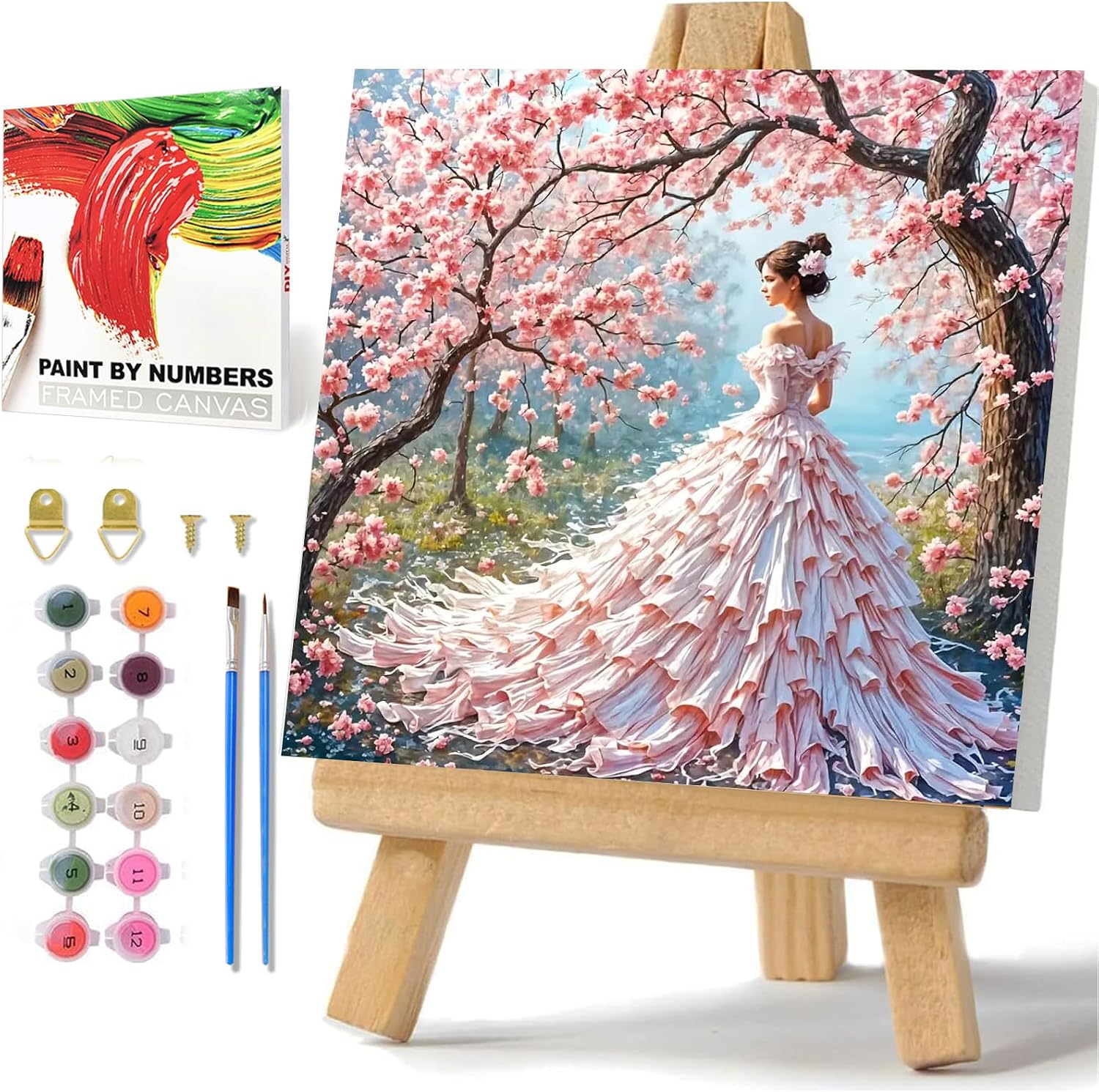 Cherry Blossom Paint by Number Kit