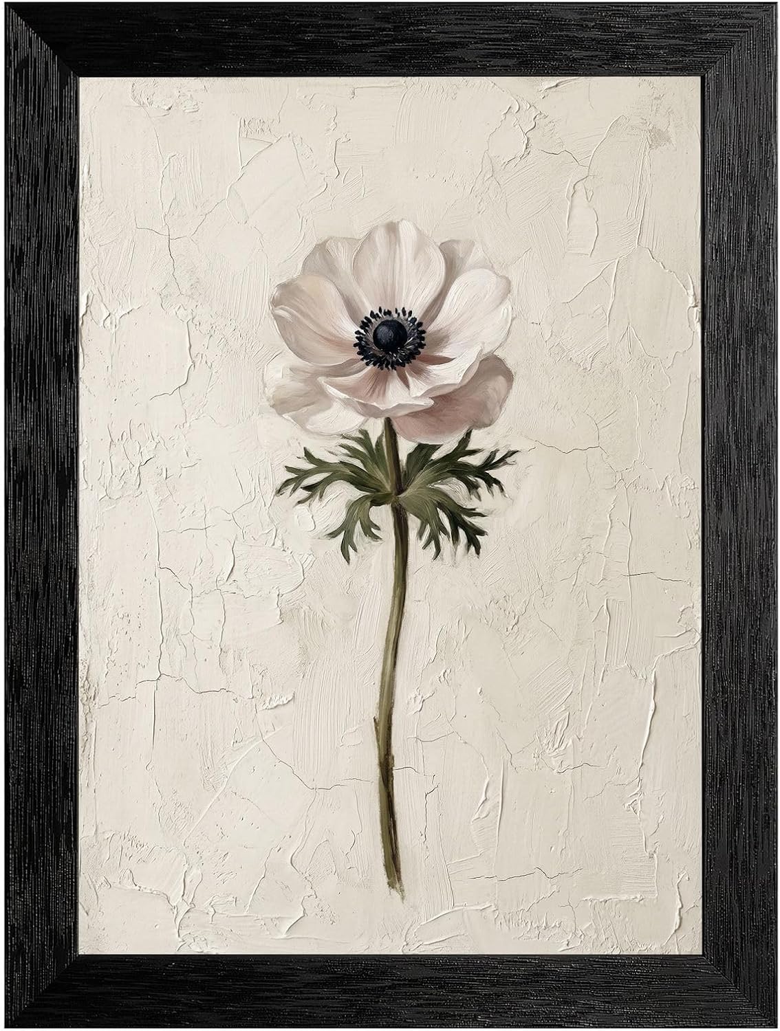 Framed Anemone Flower Wall Art