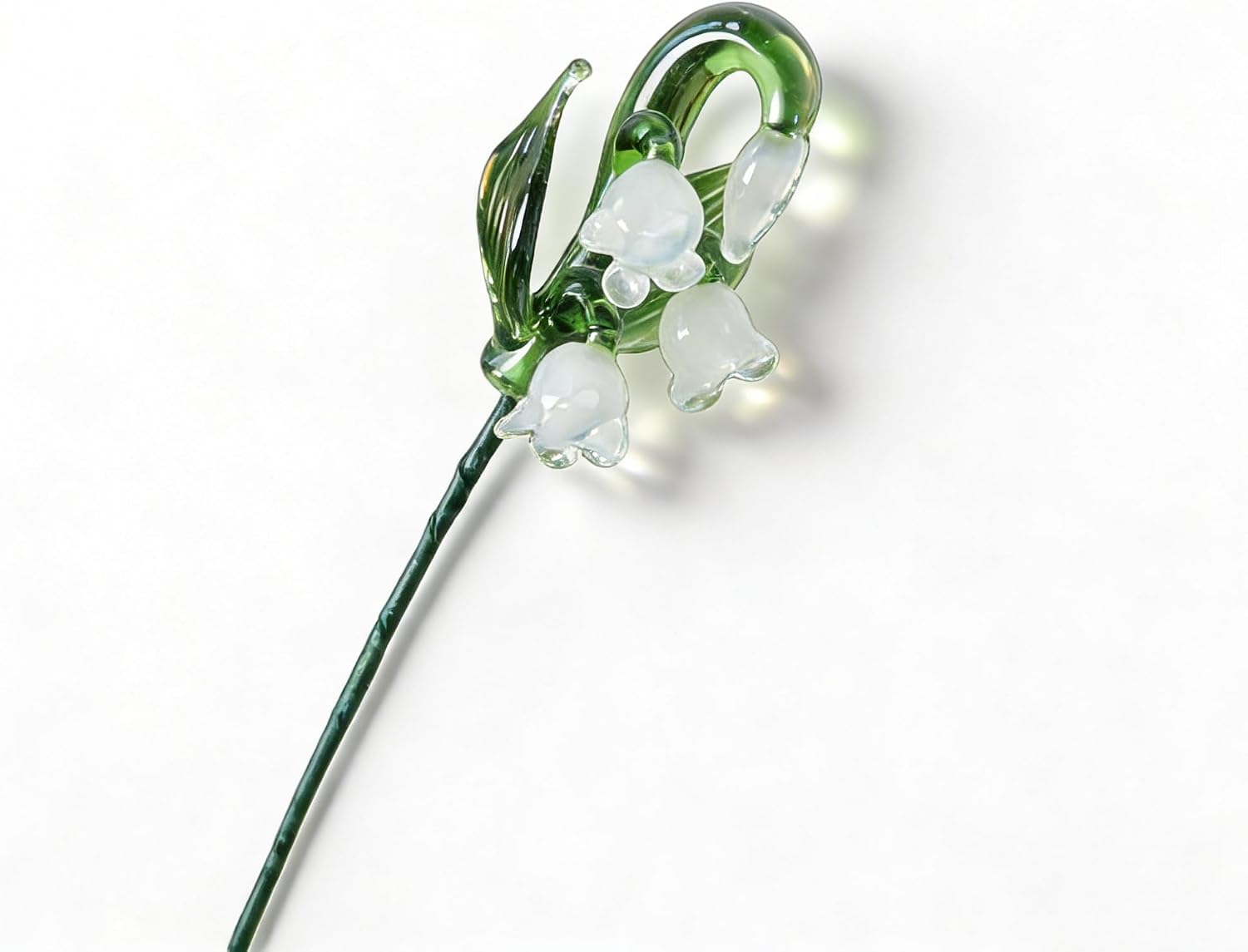 Handblown Glass Lily of the Valley Flower