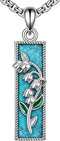 Sterling Silver Lily of the Valley Flower Pendant
