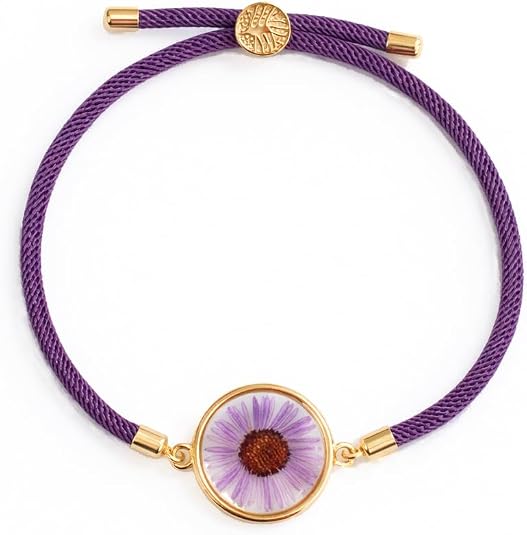 Dried Aster Flower Bracelet