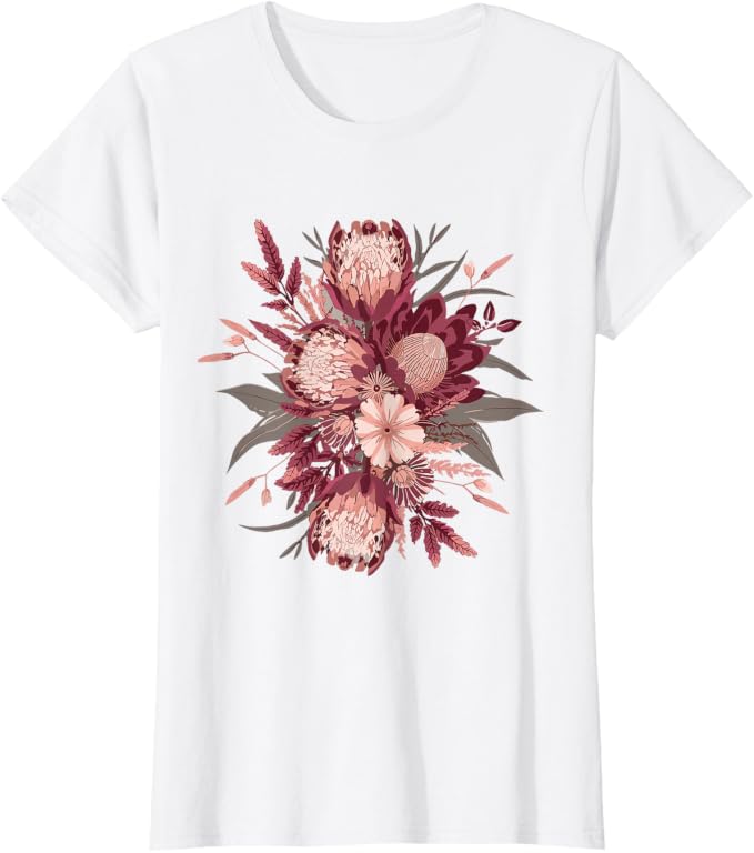 Protea Floral Bouquet T-Shirt