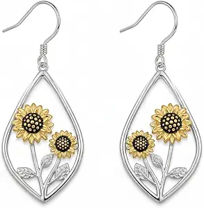 Sunflower Dangle Earrings