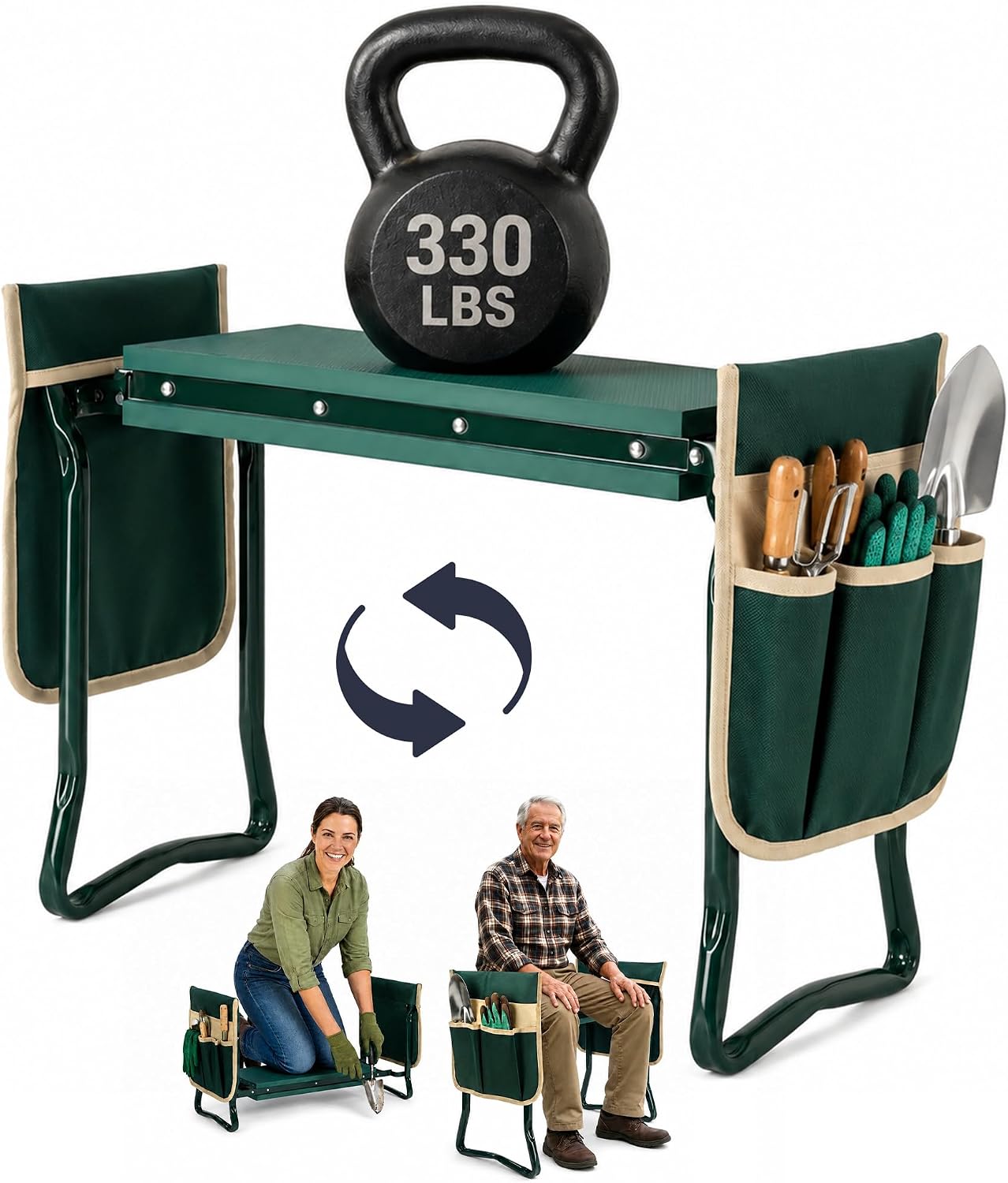 Garden Kneeler and Stool