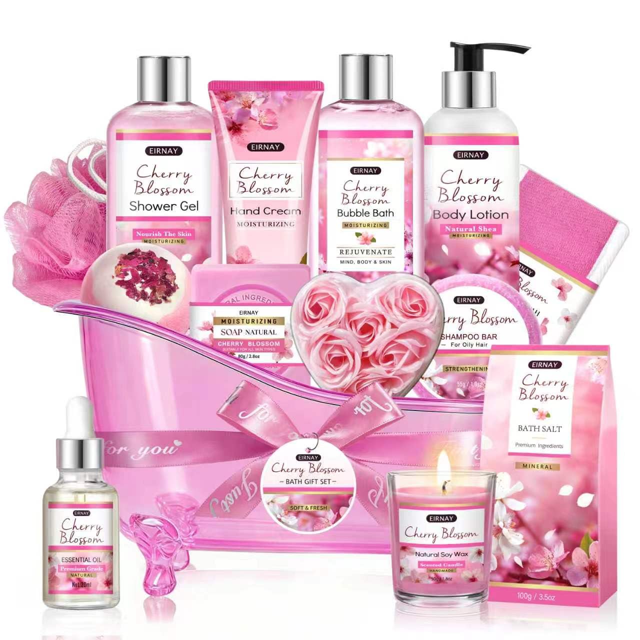 Cherry Blossom Bath Set