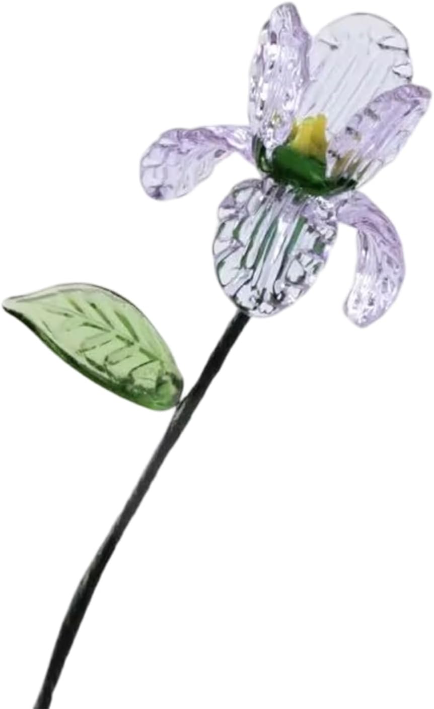 Handmade Glass Birth Flower Set