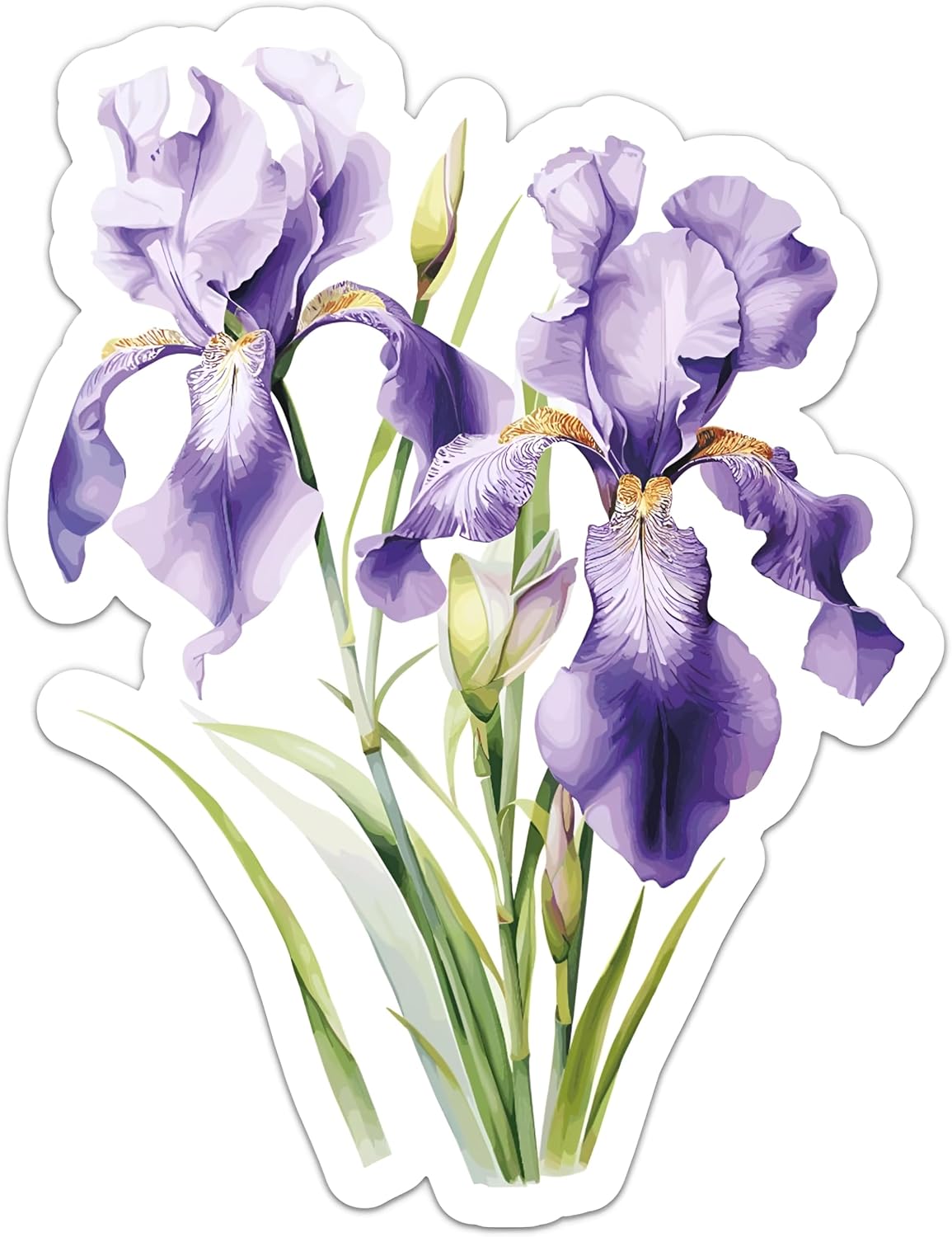 Iris Flower Vinyl Decal