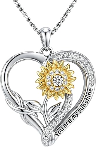 Sunflower Pendant Necklace