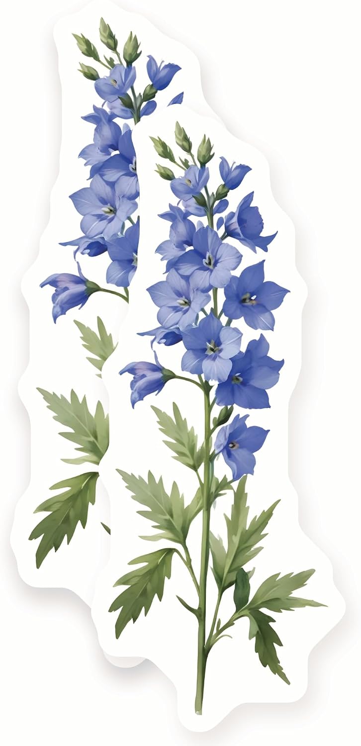 Delphinium Flower Decal