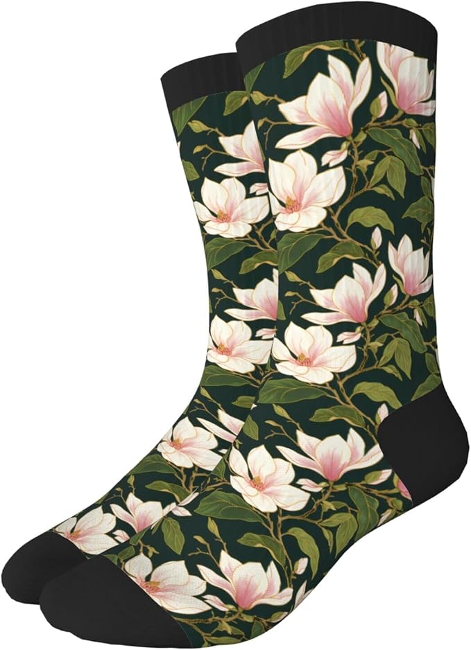 Magnolia Flower Socks