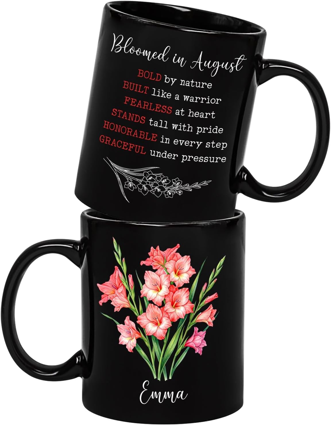 August Gladiolas Flower Coffee Mug