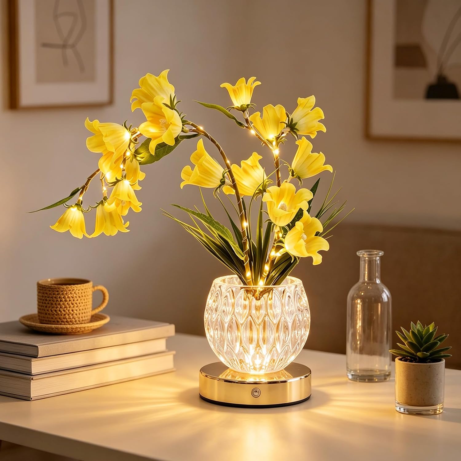 Crystal Flower Lamp