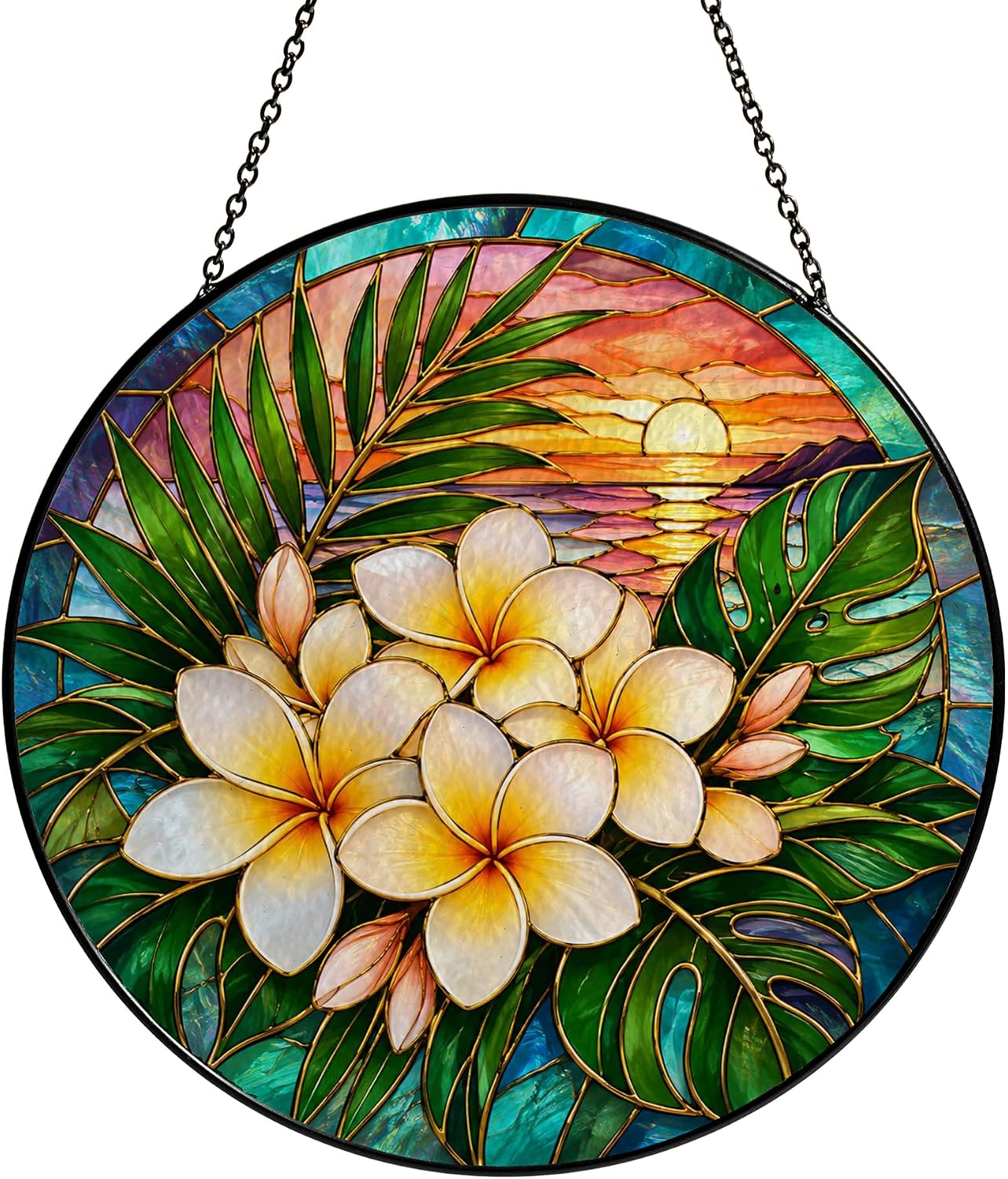 Plumeria Flower Suncatcher