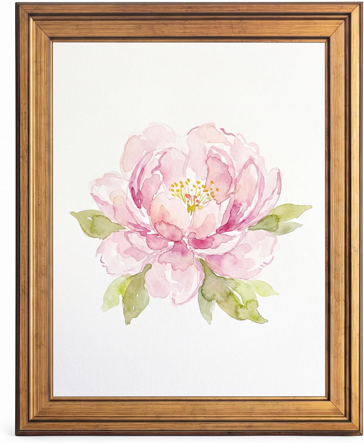 Framed Peony Flower Wall Art