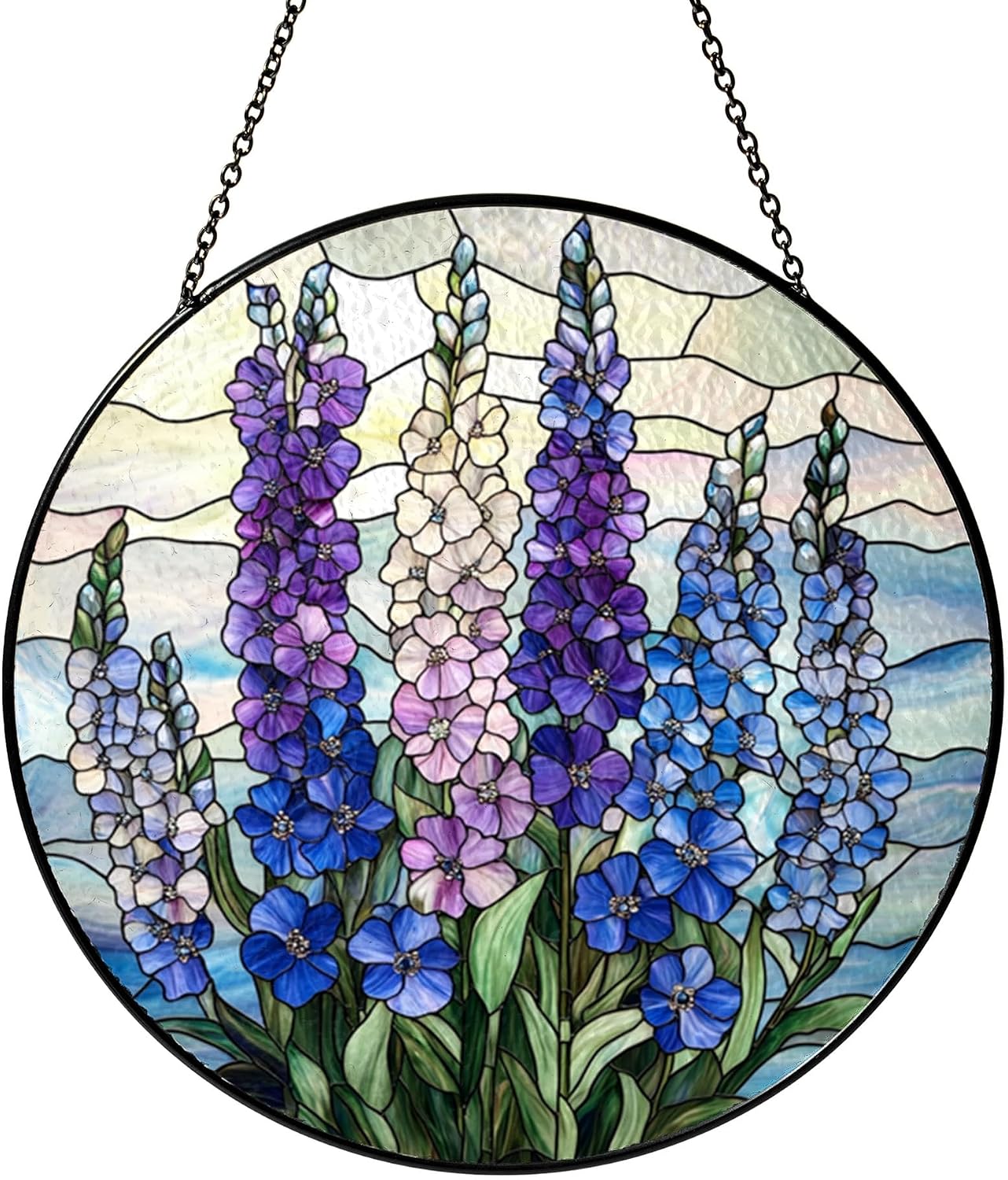 Flowering Delphinium Suncatcher