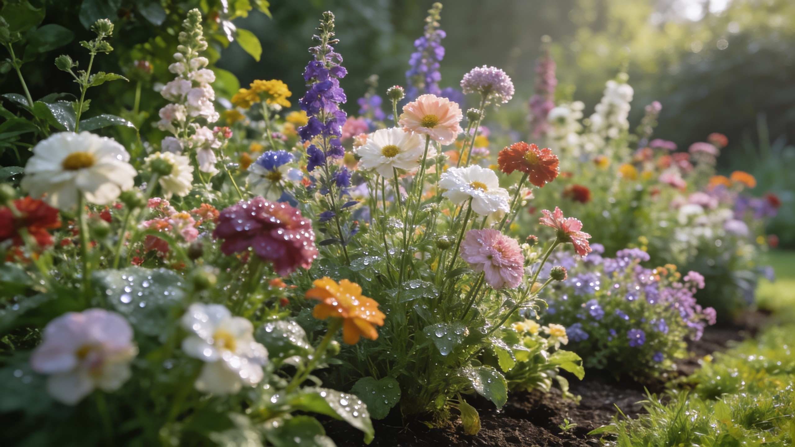 Prompt: gardener planting seedlings in freshly tilled soil in early spring, natural daylight, photographic